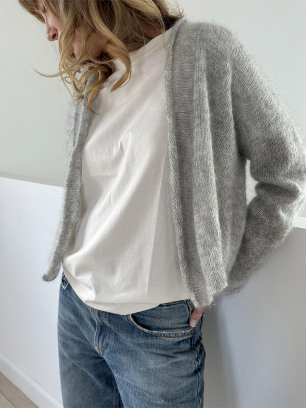 Le Knit Plain Cardigan Light
