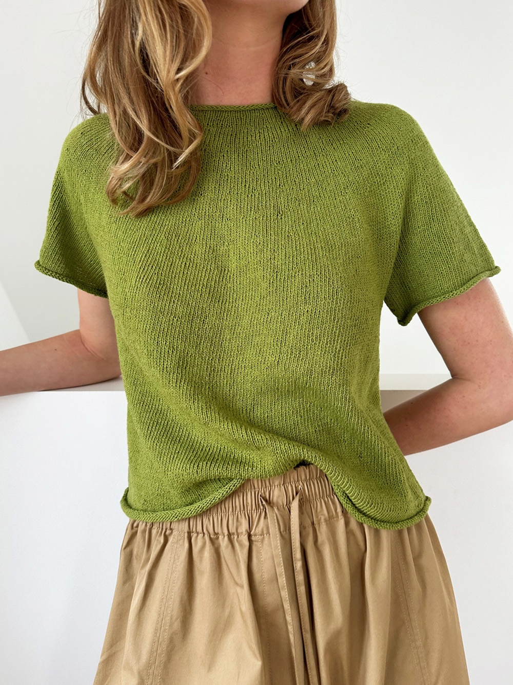 Le Knit Plain Yoke Tee 28