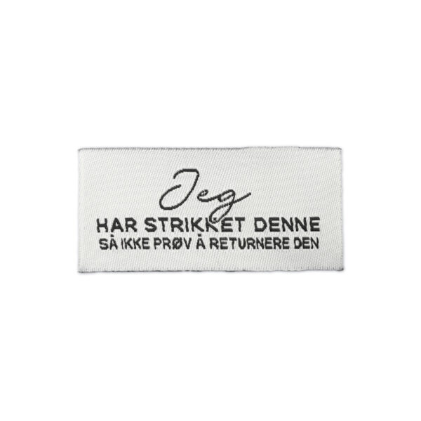 Jeg har strikket denne