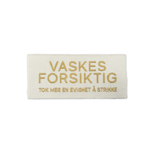 Vaskes forsiktig