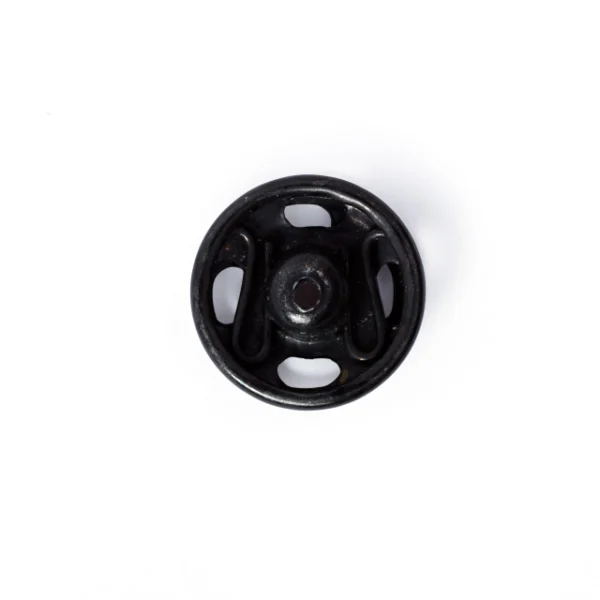 Trykknapper 9mm sort