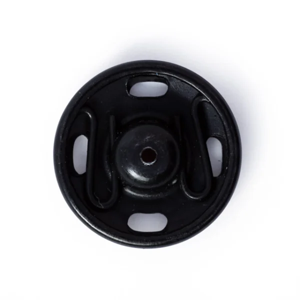 Trykknapper 15mm sort
