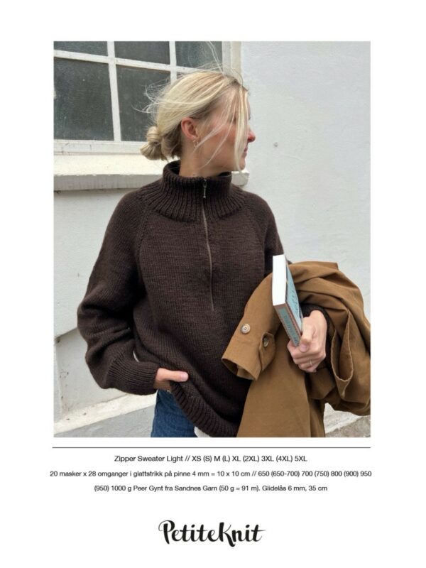 PetiteKnit Zipper Sweater Ligth